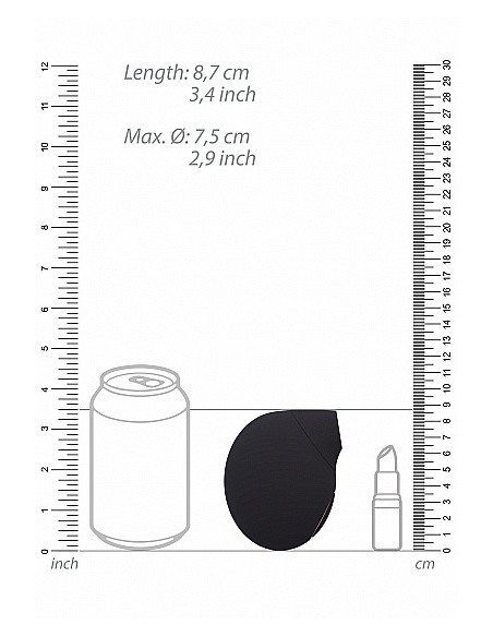 Stymulator łechtaczki Seductive - Black - Stymulatory łechtaczki bezdotykowe - 4