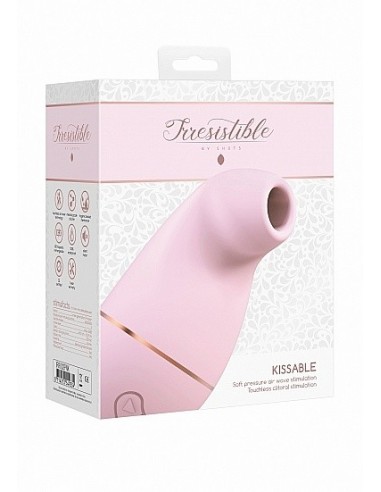 Stymulator łechtaczki Kissable - Pink - Stymulatory łechtaczki bezdotykowe - 2