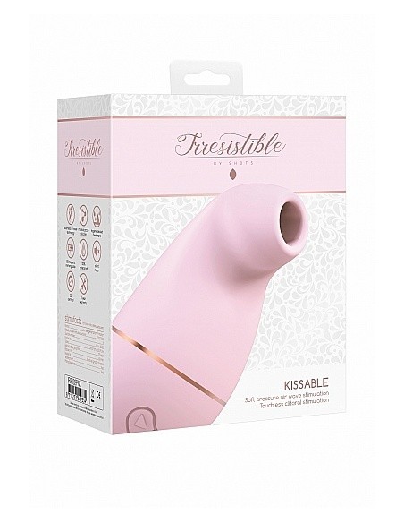 Stymulator łechtaczki Kissable - Pink - Stymulatory łechtaczki bezdotykowe - 2