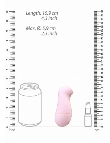 Stymulator łechtaczki Kissable - Pink - Stymulatory łechtaczki bezdotykowe - 3