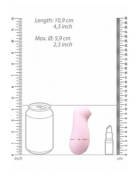 Stymulator łechtaczki Kissable - Pink - Stymulatory łechtaczki bezdotykowe - 3