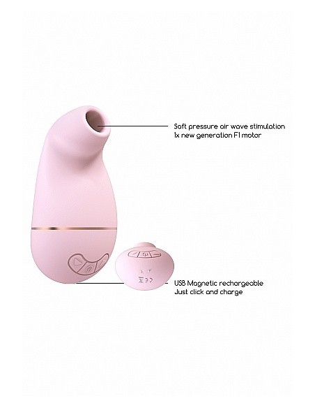 Stymulator łechtaczki Kissable - Pink - Stymulatory łechtaczki bezdotykowe - 11