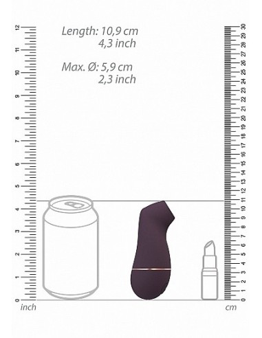 Stymulator łechtaczki Kissable - Purple - Stymulatory łechtaczki bezdotykowe - 3