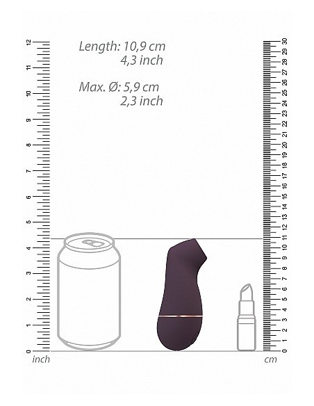 Stymulator łechtaczki Kissable - Purple - Stymulatory łechtaczki bezdotykowe - 3