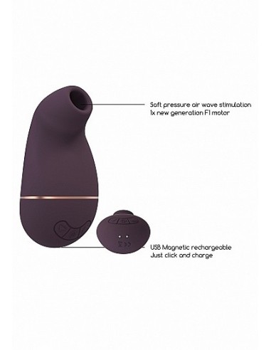 Stymulator łechtaczki Kissable - Purple - Stymulatory łechtaczki bezdotykowe - 11