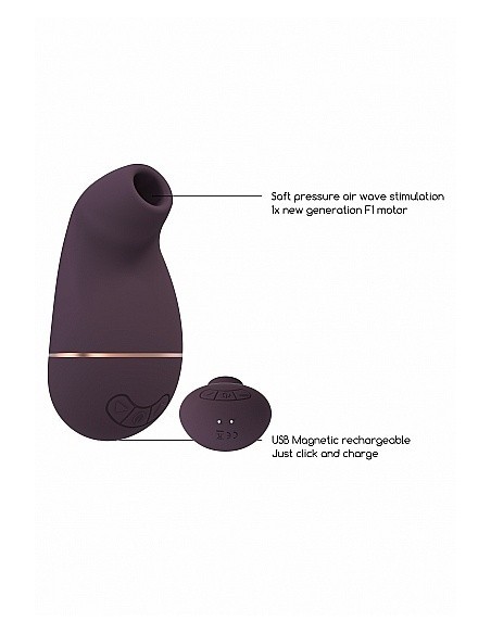 Stymulator łechtaczki Kissable - Purple - Stymulatory łechtaczki bezdotykowe - 11