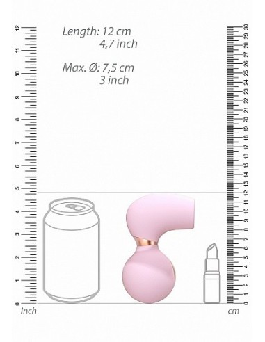 Masażer Łechtaczki Invincible - Mocny, Piękny, Bezdotykowy - Wibratory Bezdotykowe - 4