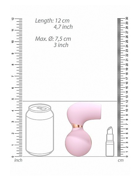 Masażer Łechtaczki Invincible - Mocny, Piękny, Bezdotykowy - Wibratory Bezdotykowe - 4