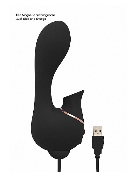 Stymulator punktu G Mythical - Black - Wibratory Króliczki - 10