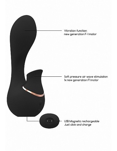 Stymulator punktu G Mythical - Black - Wibratory Króliczki - 13