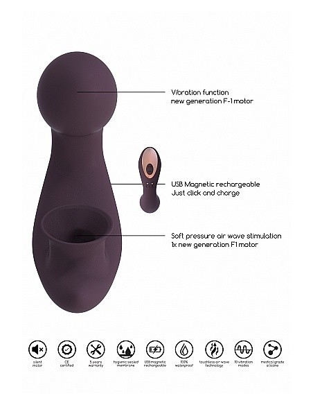 Stymulator Punktu G Desirable - Purple - Wibratory Króliczki - 15