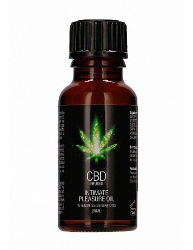 Olejek do masażu CBD Intimate Pleasure Oil - 20 ml - Lubrykanty, feromony i olejki do masażu CBD - 1