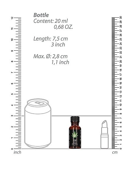 Olejek do masażu CBD Intimate Pleasure Oil - 20 ml - Lubrykanty, feromony i olejki do masażu CBD - 3