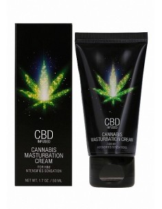 CBD Cannabis Krem do Masturbacji dla Niego - 50 ml - Lubrykanty, feromony i olejki do masażu CBD - 1