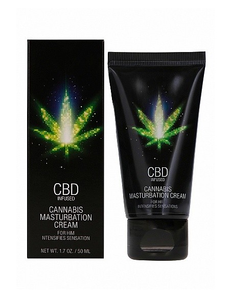 CBD Cannabis Krem do Masturbacji dla Niego - 50 ml - Lubrykanty, feromony i olejki do masażu CBD - 1