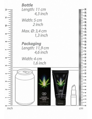 CBD Cannabis Krem do Masturbacji dla Niego - 50 ml - Lubrykanty, feromony i olejki do masażu CBD - 6