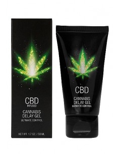 Żel na opóźnienie wytrysku CBD Cannabis 50 ml - Lubrykanty, feromony i olejki do masażu CBD - 1