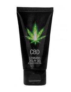 Żel na opóźnienie wytrysku CBD Cannabis 50 ml - Lubrykanty, feromony i olejki do masażu CBD - 1 2