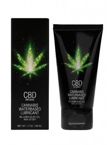 Wodny lubrykant CBD Cannabis Waterbased Lubricant 50 ml - Lubrykanty, feromony i olejki do masażu CBD - 1