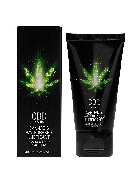 Wodny lubrykant CBD Cannabis Waterbased Lubricant 50 ml - Lubrykanty, feromony i olejki do masażu CBD - 1