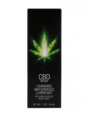 Wodny lubrykant CBD Cannabis Waterbased Lubricant 50 ml - Lubrykanty, feromony i olejki do masażu CBD - 3