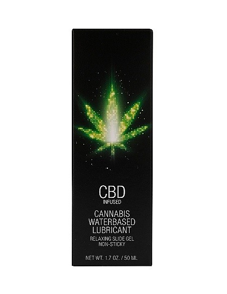 Wodny lubrykant CBD Cannabis Waterbased Lubricant 50 ml - Lubrykanty, feromony i olejki do masażu CBD - 3