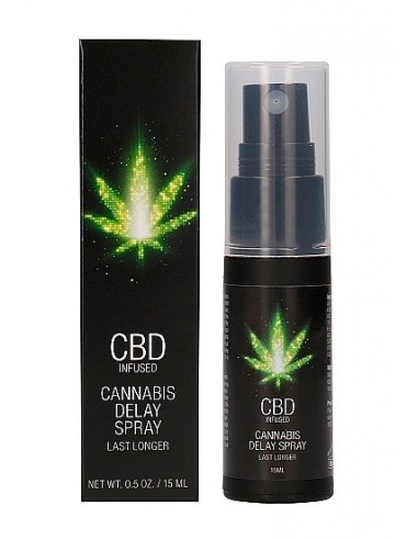 Spray na opóźnienie wytrysku CBD Cannabis 15 ml - Lubrykanty, feromony i olejki do masażu CBD - 1