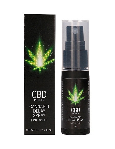 Spray na opóźnienie wytrysku CBD Cannabis 15 ml - Lubrykanty, feromony i olejki do masażu CBD - 1