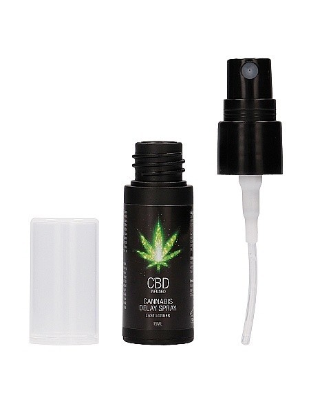 Spray na opóźnienie wytrysku CBD Cannabis 15 ml - Lubrykanty, feromony i olejki do masażu CBD - 3