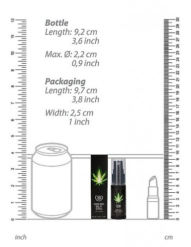 Spray na opóźnienie wytrysku CBD Cannabis 15 ml - Lubrykanty, feromony i olejki do masażu CBD - 6