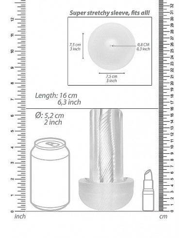 Pompka Erekcyjna Do Penisa Automatic Cyber Pump With Masturbation Sleeve - Transparent - Pompki erekcyjne i powiększające penisa