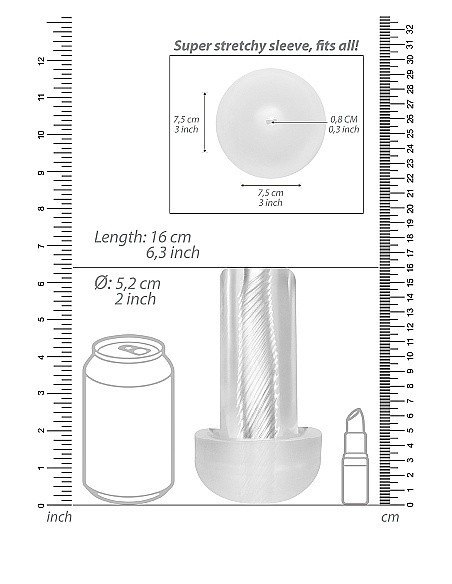 Pompka Erekcyjna Do Penisa Automatic Cyber Pump With Masturbation Sleeve - Transparent - Pompki erekcyjne i powiększające penisa