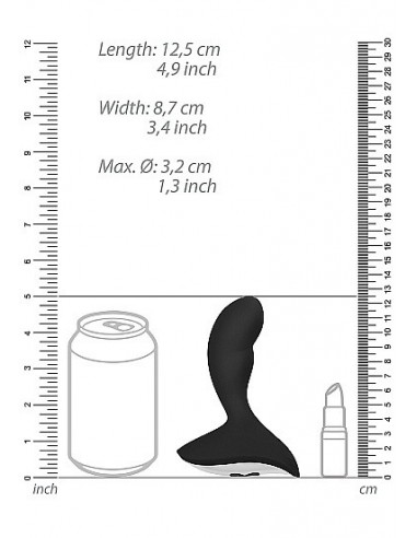 Masażer prostaty No. 79 - Rechargeable Black - Masażery i stymulatory prostaty - 3