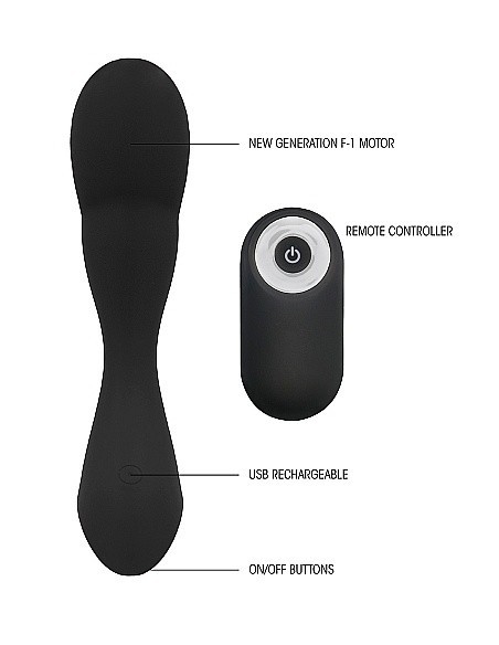 Masażer prostaty No. 79 - Rechargeable Black - Masażery i stymulatory prostaty - 12