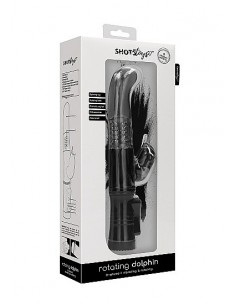 Wibrator Króliczek Rotating Dolphin - Black - Wibratory Króliczki - 1 2