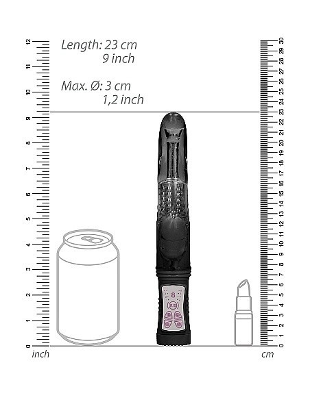 Wibrator Króliczek Rotating Dolphin - Black - Wibratory Króliczki - 3