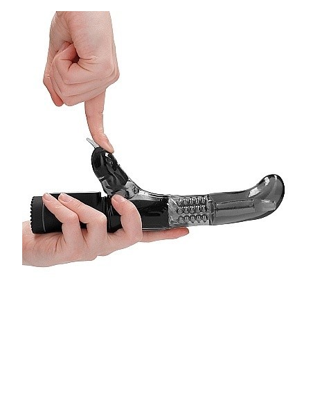 Wibrator Króliczek Rotating Dolphin - Black - Wibratory Króliczki - 8