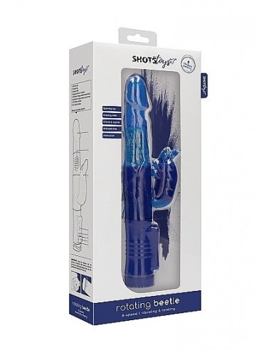 Wibrator Króliczek Rotating Beetle - Blue - Wibratory Króliczki - 2