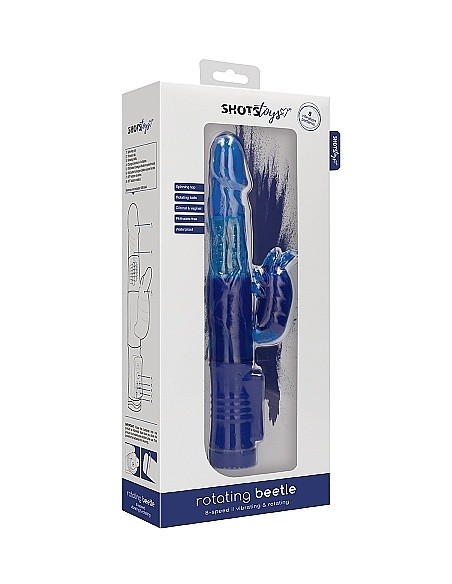 Wibrator Króliczek Rotating Beetle - Blue - Wibratory Króliczki - 2