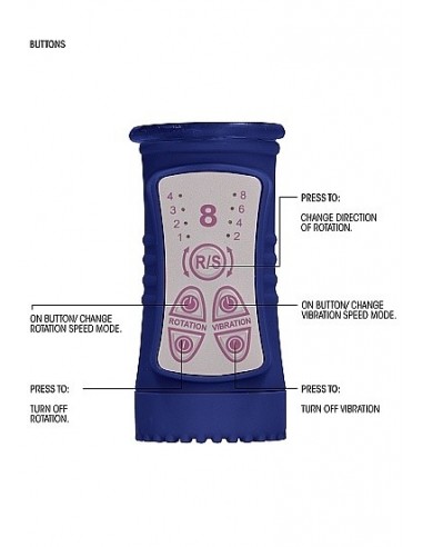 Wibrator Króliczek Rotating Beetle - Blue - Wibratory Króliczki - 11