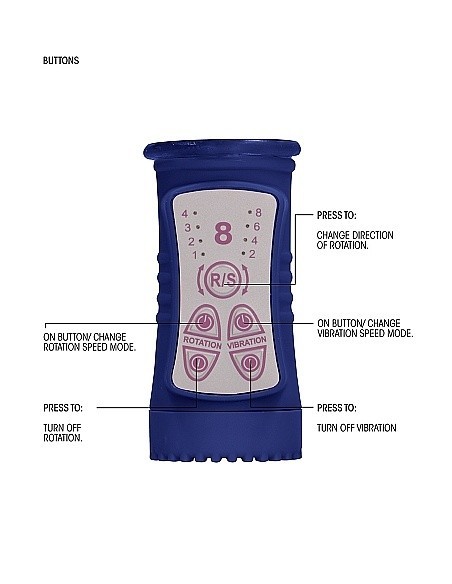 Wibrator Króliczek Rotating Beetle - Blue - Wibratory Króliczki - 11