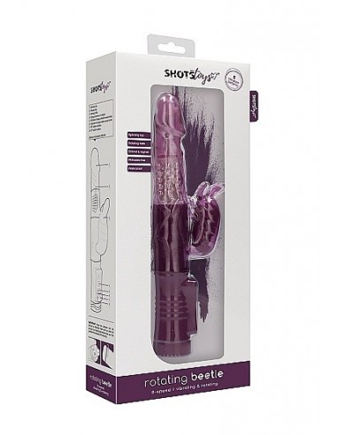 Wibrator Króliczek Rotating Beetle - Purple - Wibratory Króliczki - 2