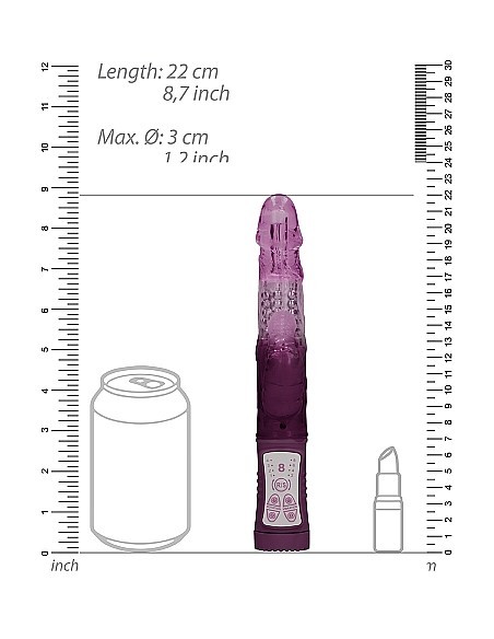 Wibrator Króliczek Rotating Beetle - Purple - Wibratory Króliczki - 3