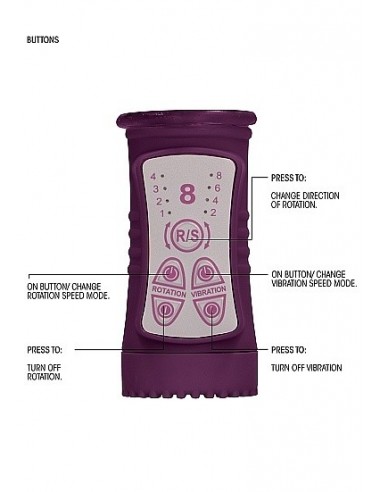 Wibrator Króliczek Rotating Beetle - Purple - Wibratory Króliczki - 9