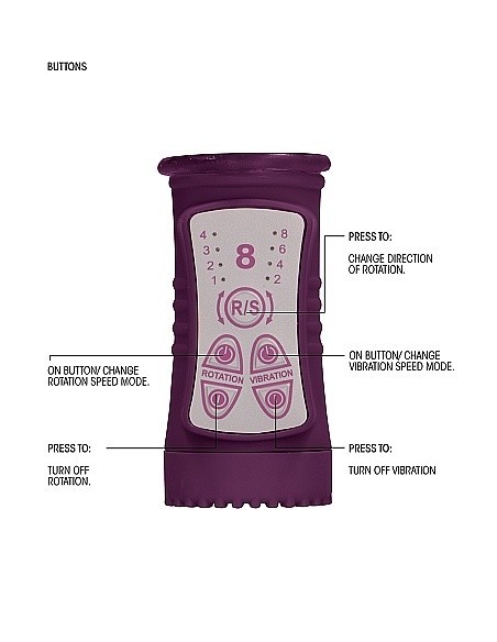 Wibrator Króliczek Rotating Beetle - Purple - Wibratory Króliczki - 9