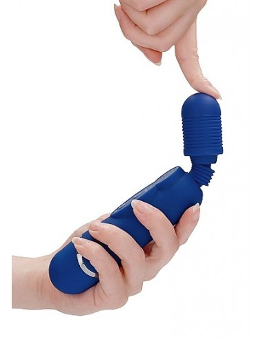 Masażer WAND Silicone Massage Wand - Blue - Wibratory Magic Wand - 7
