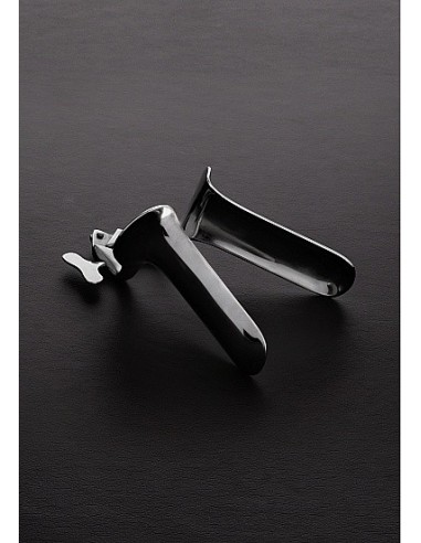 Wziernik BDSM Collins Speculum - Medium - Brushed Steel - Zabawki Medyczne - 1