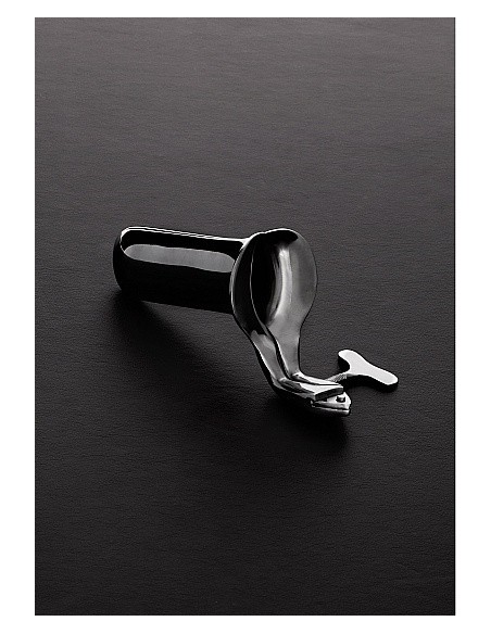 Wziernik BDSM Collins Speculum - Medium - Brushed Steel - Zabawki Medyczne - 2