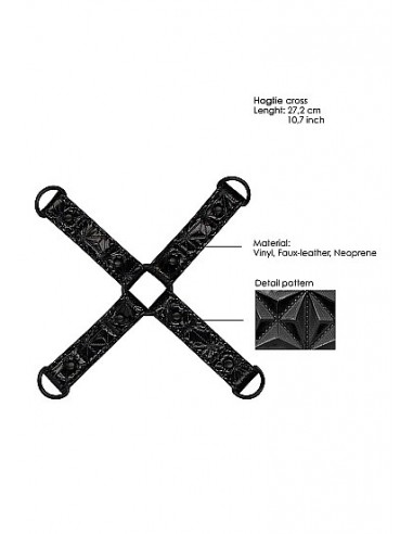 Kajdanki erotyczne Luxury Hogtie - Black - Kajdanki erotyczne - 14