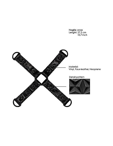 Kajdanki erotyczne Luxury Hogtie - Black - Kajdanki erotyczne - 14